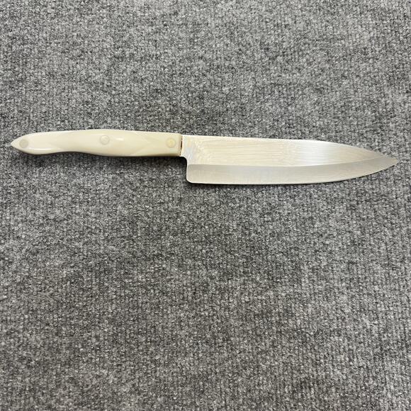 Cutco 1728 JE Chef Knife 8 Inch Stainless Blade Classic White Handle USA Made - Picture 1 of 6